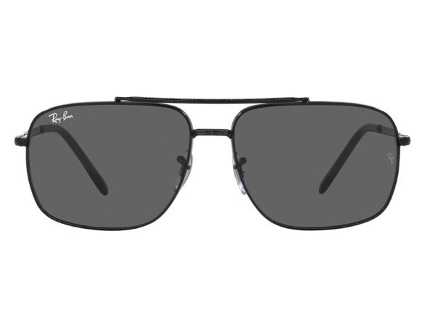 نظارة شمسية RAYBAN للرجال مستطيل لون أسود - RB3796 002B1