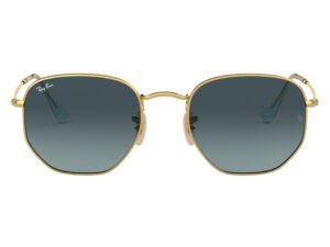 نظارة شمسية RAYBAN للرجال والنساء مربع لون ذهبي - RB3548N 91233M