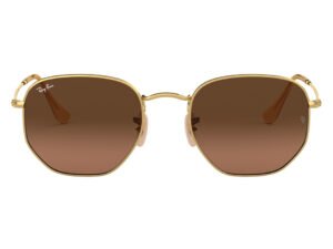 نظارة شمسية RAYBAN للرجال والنساء مربع لون ذهبي - RB3548N 912443