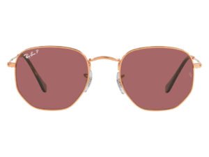 نظارة شمسية RAYBAN للنساء مربع لون ذهبي و وردي - RB3548N 9202AF