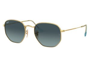 نظارة شمسية RAYBAN للرجال والنساء مربع لون ذهبي - RB3548N 91233M