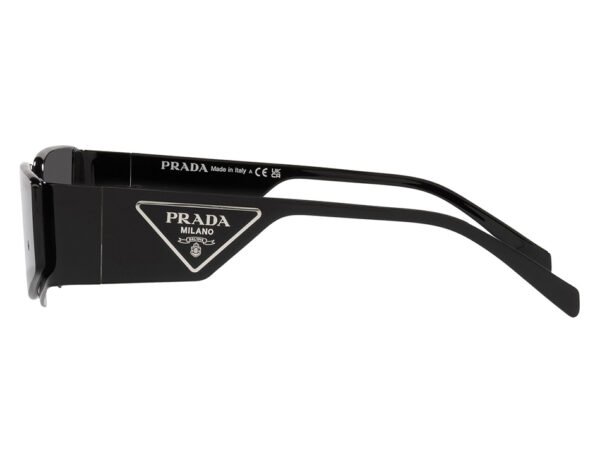 نظارة شمسية PRADA للنساء مستطيل لون أسود - PR58ZS 1AB06L