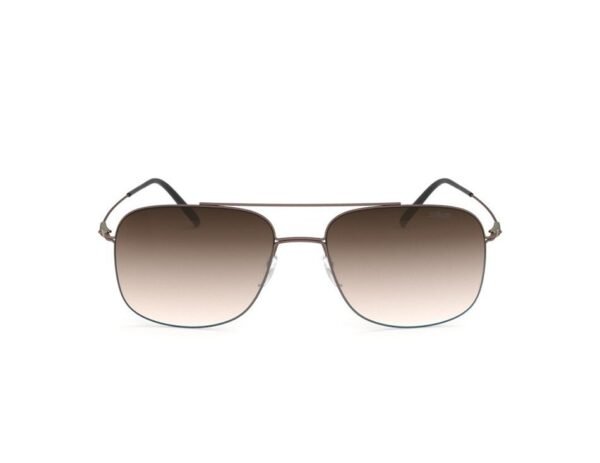 Silhouette 8716-75 6040 Black Men Rectangle Sunglasses