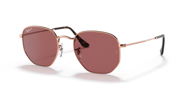 RB3548N Hexagonal Flat Lenses - Rose Gold
